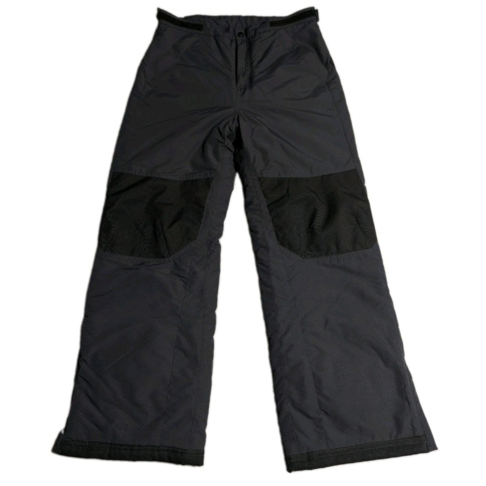 LL Bean Kids 12 Ski Snow Pants Gray Thinsulate Insulated Reinforced 271284